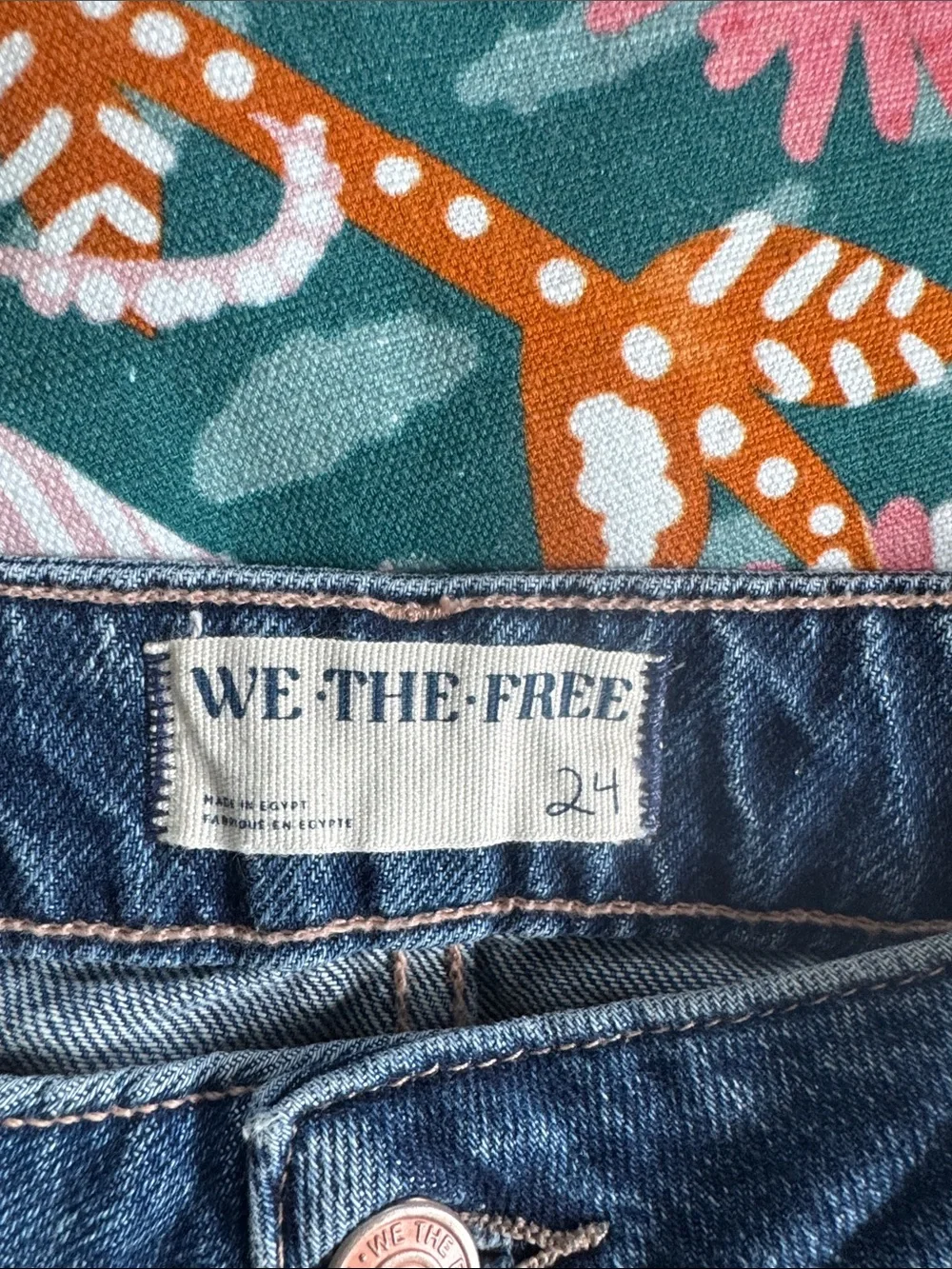 Free People Blue Denim Mini Skirt with Button Wrap